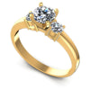 Round Diamonds 0.70CT Three Stone Ring in 14KT White Gold
