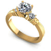 Round Diamonds 0.75CT Three Stone Ring in 14KT White Gold