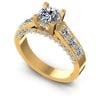 Round Diamonds 1.10CT Engagement Ring in 14KT White Gold