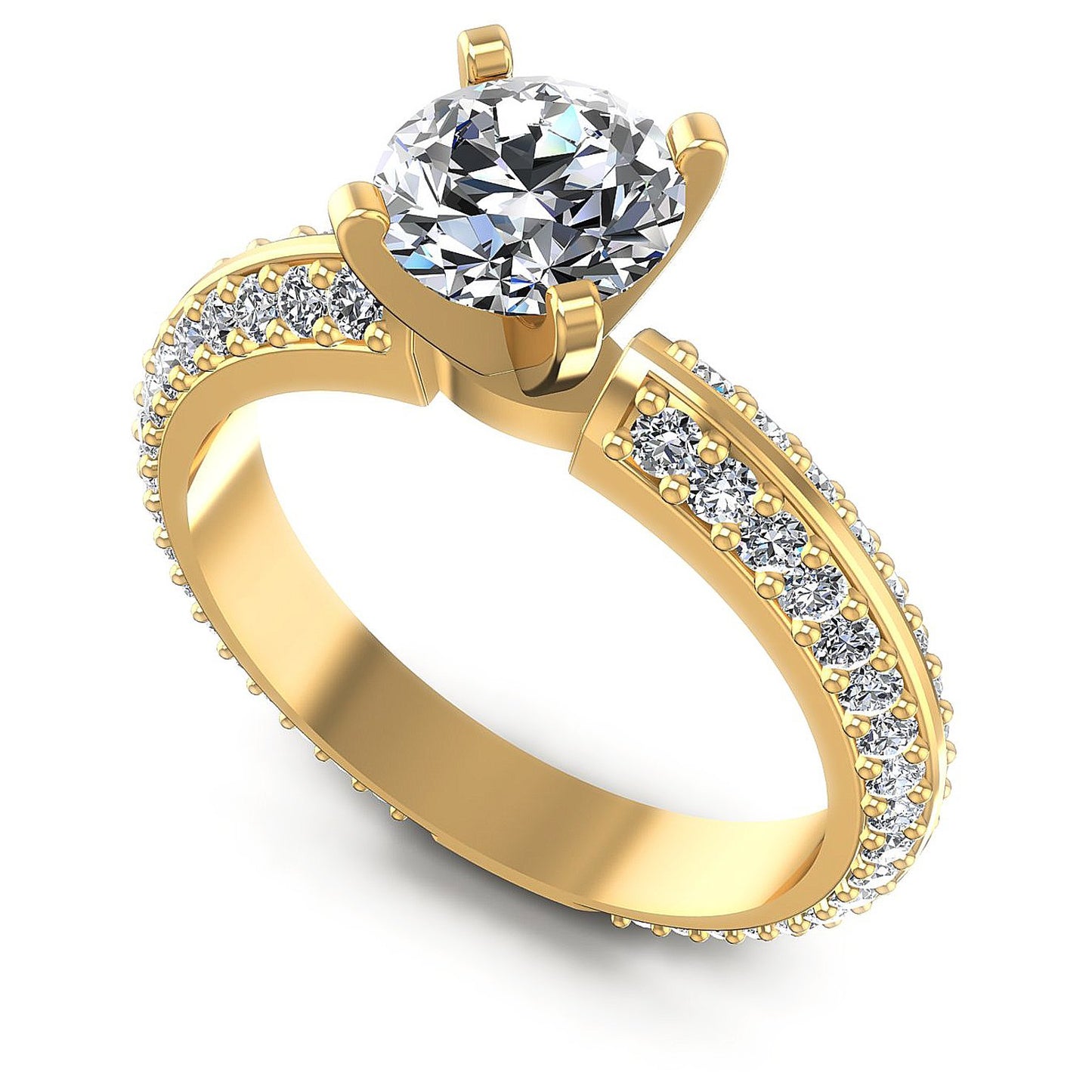 1.15CT Round Cut Diamonds Engagement Rings