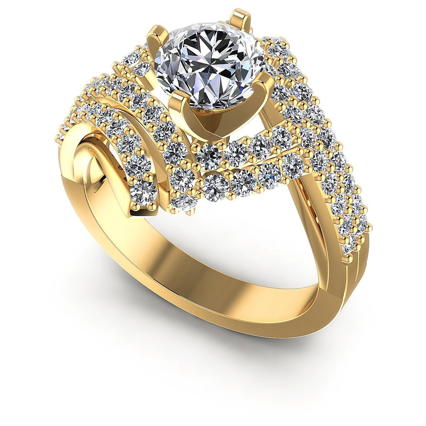 1.15CT Round Cut Diamonds Engagement Rings