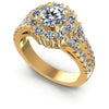 Round and Marquise Diamonds 1.45CT Halo Ring in 14KT White Gold