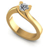 Round Diamonds 0.35CT Solitaire Ring in 14KT White Gold
