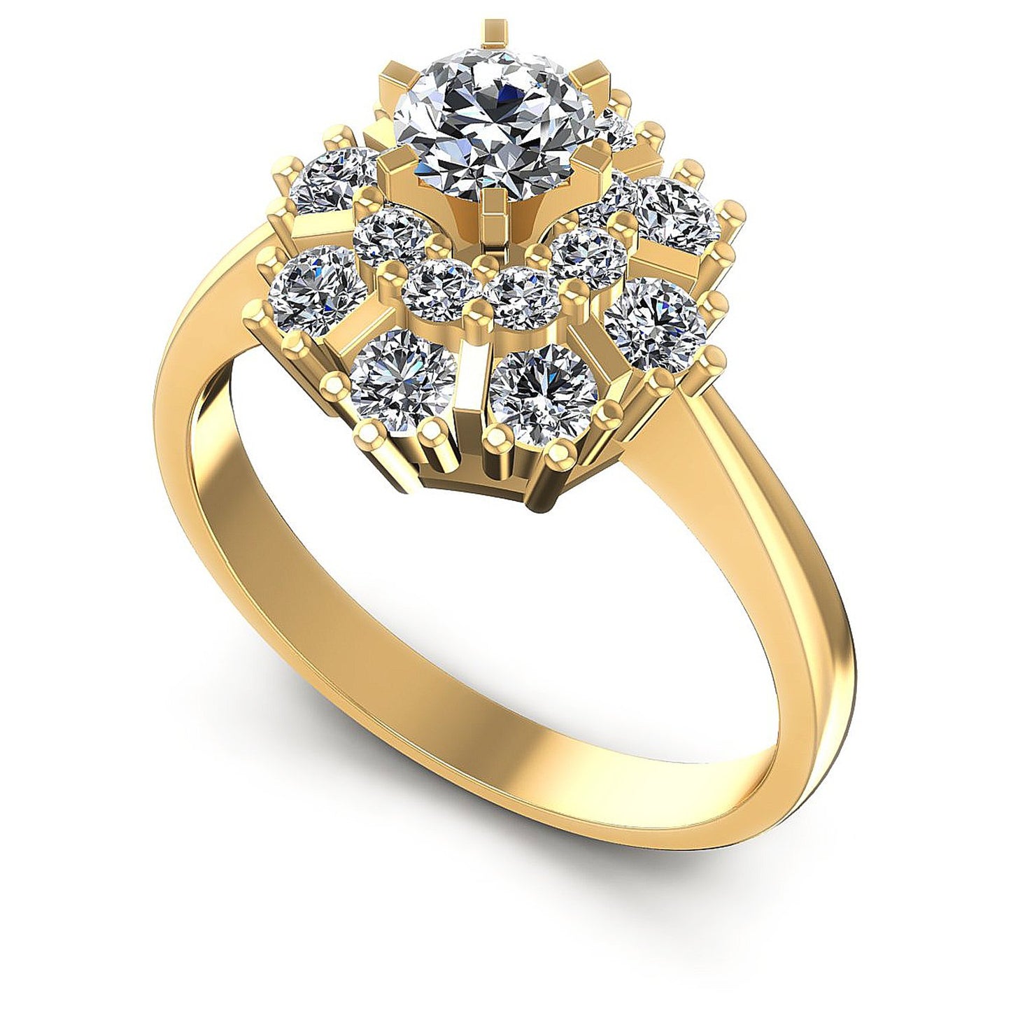 1.10CT Round Cut Diamonds Engagement Rings