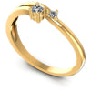 Round Diamonds 0.15CT Fashion Ring in 14KT White Gold