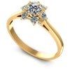 Round Diamonds 0.60CT Fashion Ring in 14KT White Gold