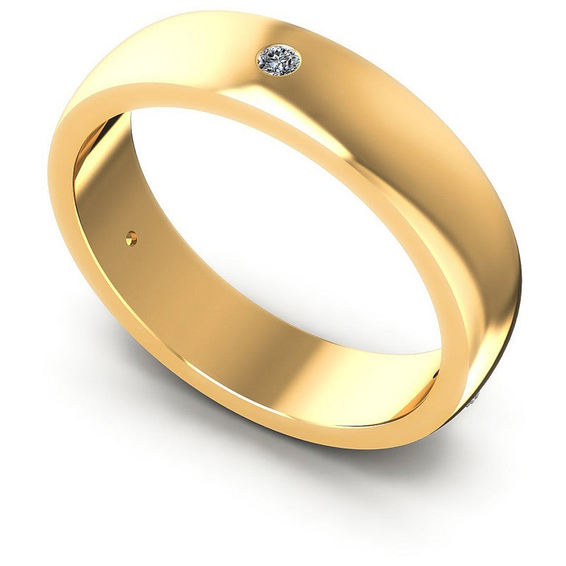 Round Cut Diamonds Wedding Band in 14KT White Gold