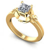 Princess Cut Diamonds Solitaire Ring in 14KT White Gold