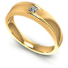 Princess Cut Diamonds Mens Ring in 14KT White Gold