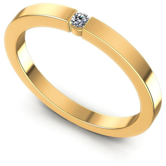 Round Cut Diamonds Mens Ring in 14KT White Gold