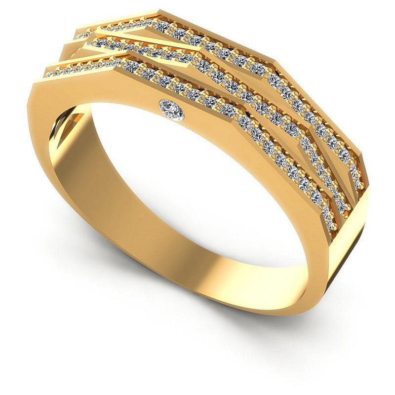 Round Diamonds 0.45CT Diamonds Wedding Band in 14KT White Gold
