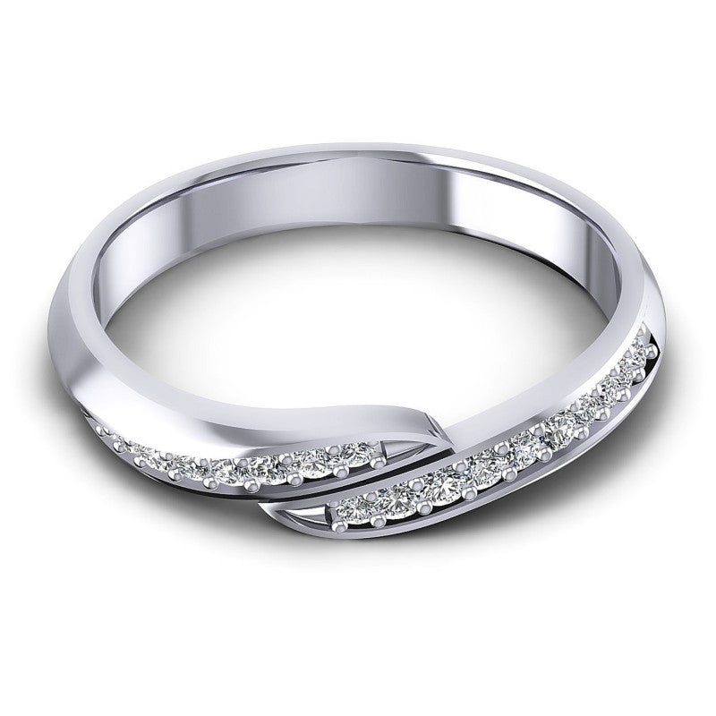 Round Diamonds 0.30CT Diamonds Wedding Band in 14KT Yellow Gold