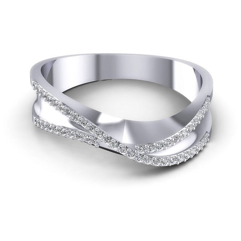 Round Diamonds 0.30CT Diamonds Wedding Band in 14KT Yellow Gold