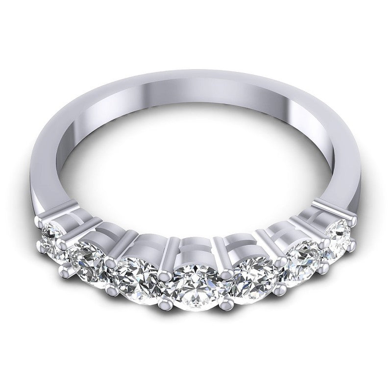 Round Diamonds 0.90CT Diamonds Wedding Band in 14KT Yellow Gold