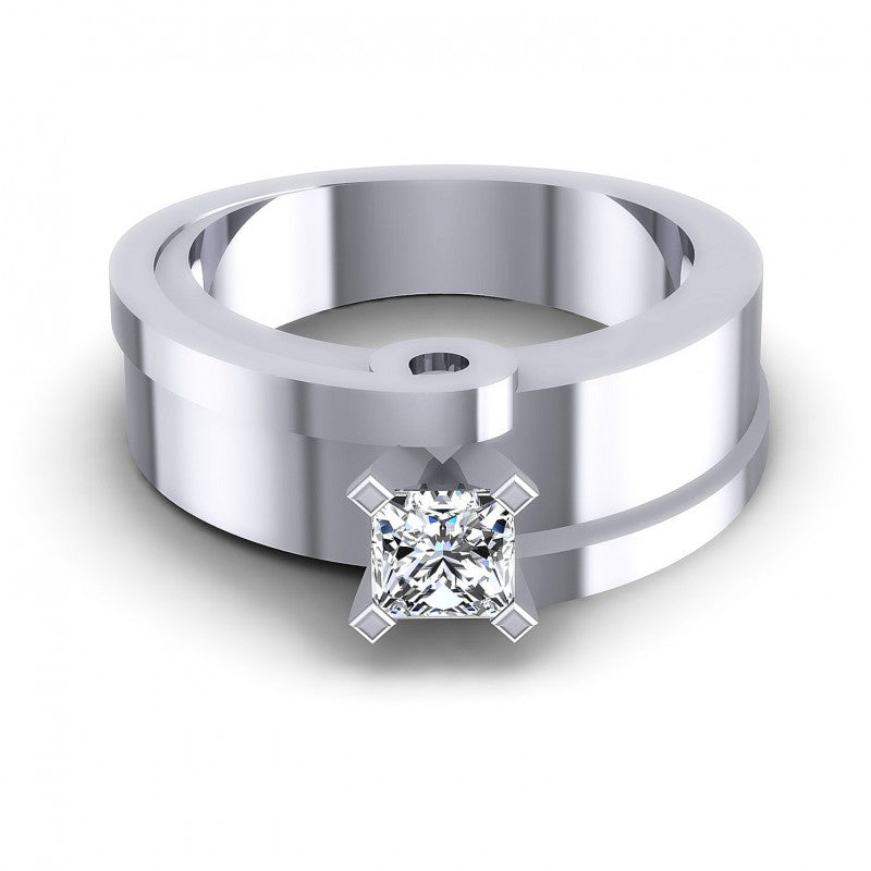 Princess Diamonds 0.35CT Solitaire Ring in 14KT Yellow Gold