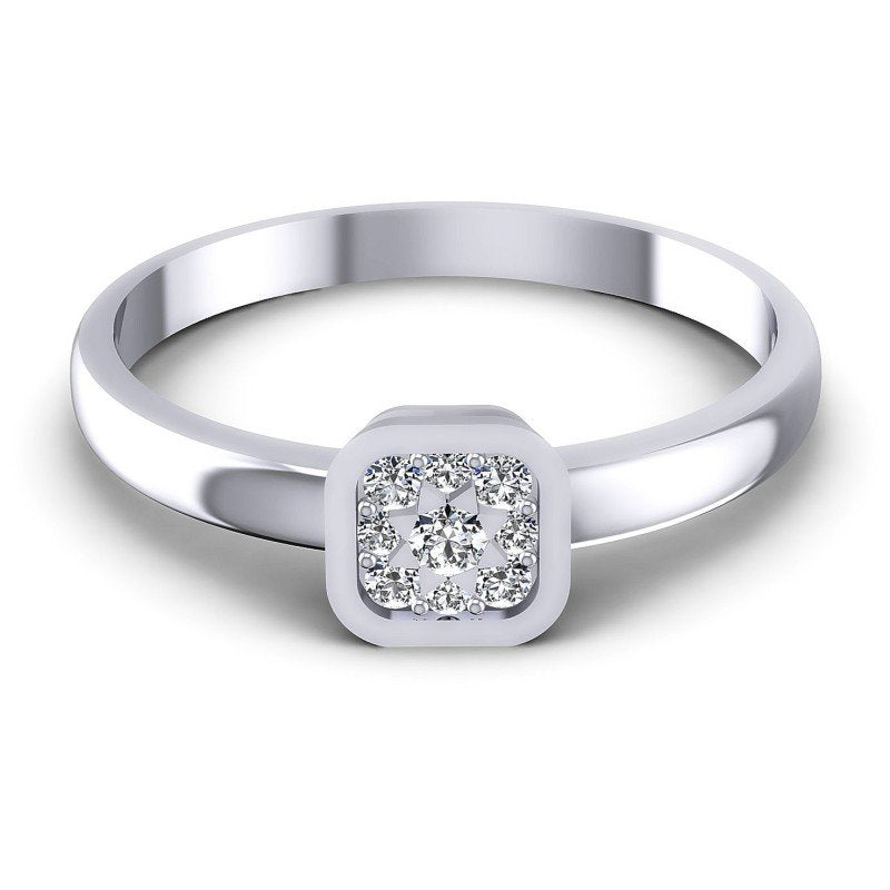 Round Diamonds 0.20CT Fashion Ring in 14KT Yellow Gold