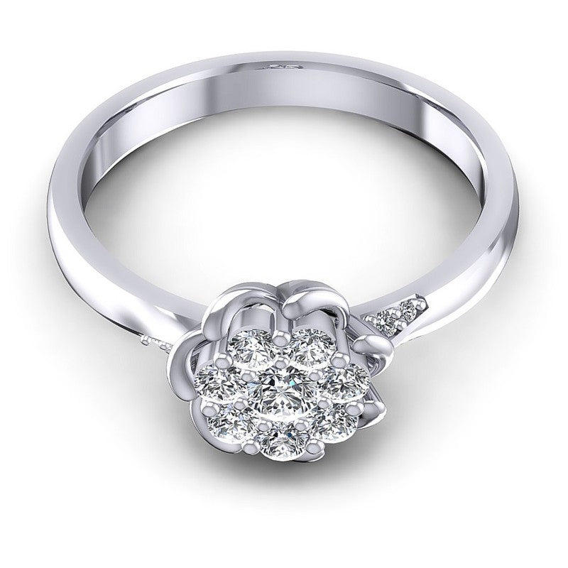 Round Diamonds 0.45CT Fashion Ring in 14KT Yellow Gold