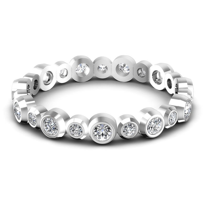 Round Diamonds 0.35CT Eternity Ring in 14KT Yellow Gold