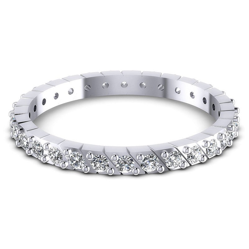 Round Diamonds 0.40CT Eternity Ring in 14KT Yellow Gold
