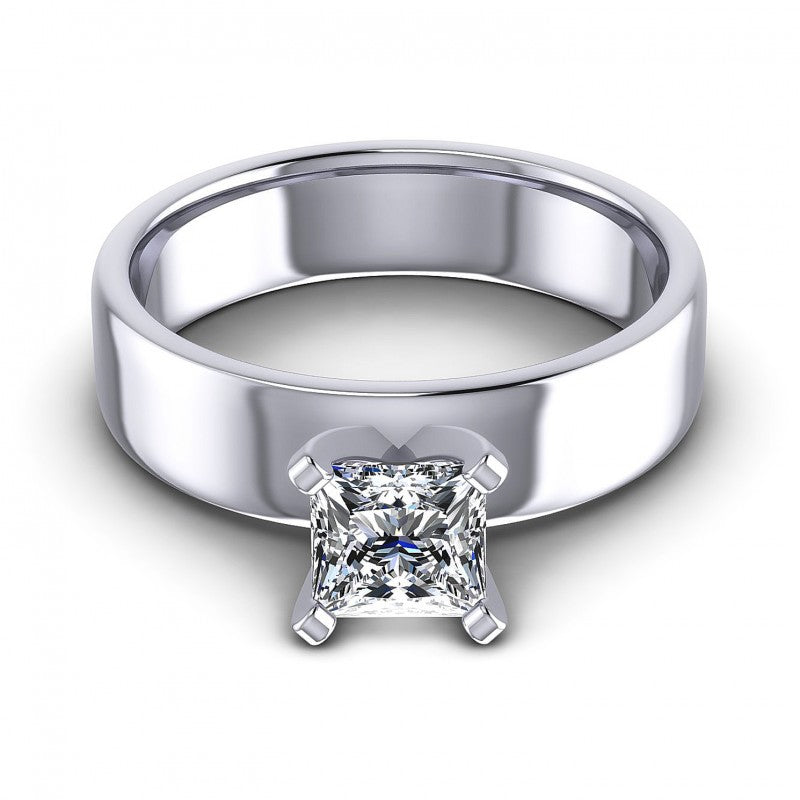 Princess Diamonds 0.35CT Solitaire Ring in 14KT Yellow Gold
