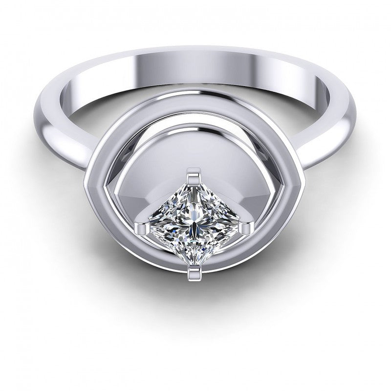 Princess Diamonds 0.35CT Solitaire Ring in 14KT Yellow Gold
