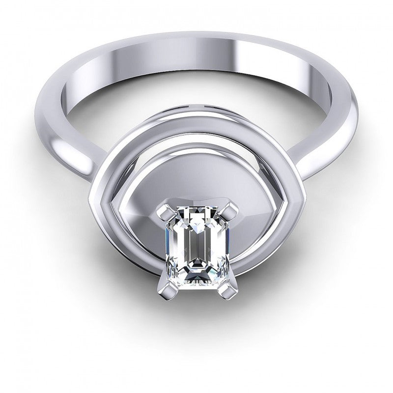 Emerald Diamonds 0.35CT Solitaire Ring in 14KT Yellow Gold
