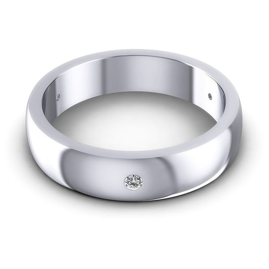 Round Cut Diamonds Wedding Band in 14KT Yellow Gold