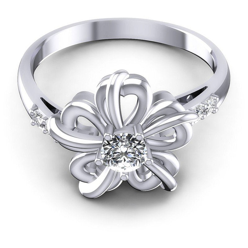 Round Cut Diamonds Fashion Ring in 14KT Yellow Gold