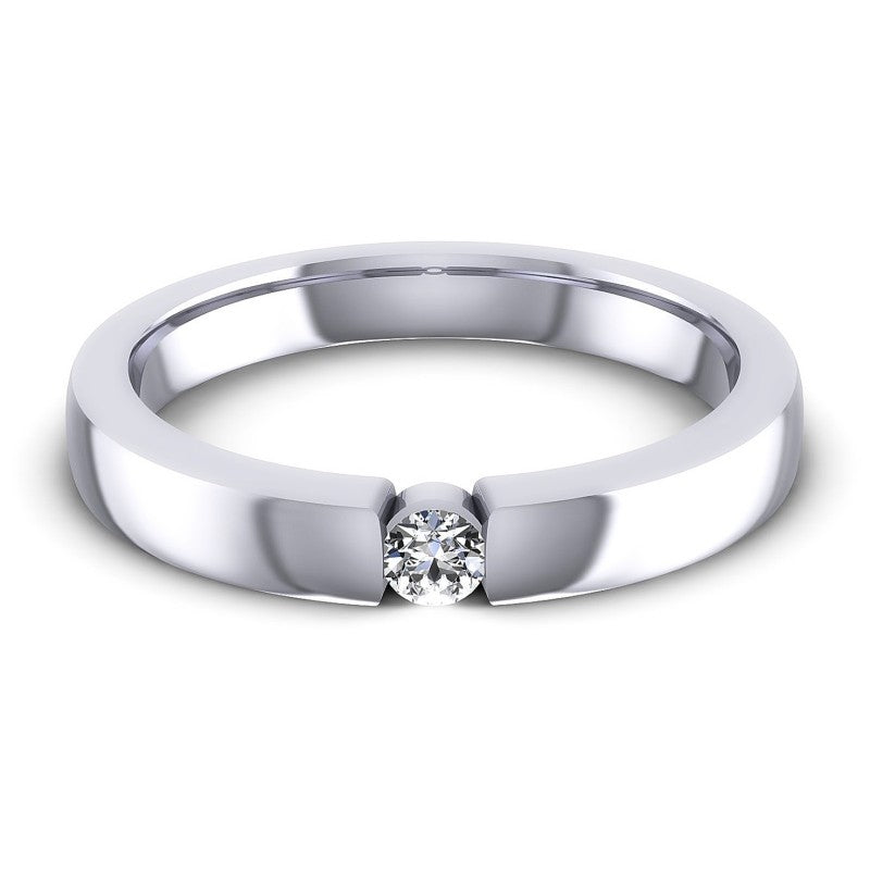 Round Cut Diamonds Mens Ring in 14KT Yellow Gold