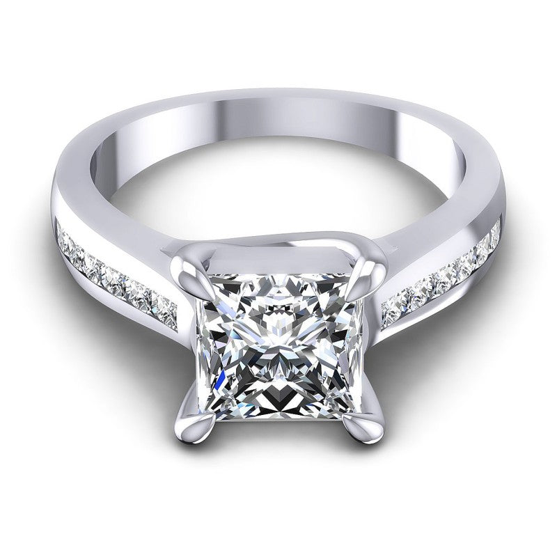 Princess Diamonds 0.80CT Engagement Ring in 14KT Yellow Gold