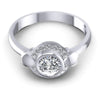 Round Diamonds 0.45CT Halo Ring in 14KT Yellow Gold