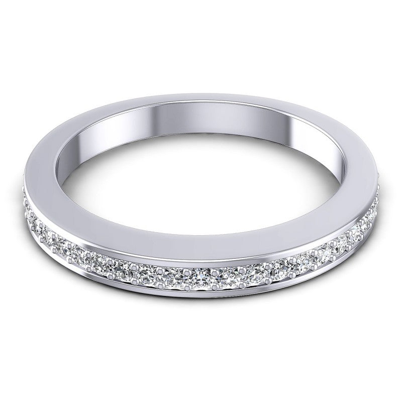 Round Diamonds 0.30CT Diamonds Wedding Band in 14KT Yellow Gold