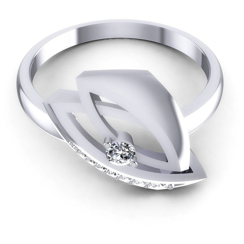 Round Diamonds 0.25CT Fashion Ring in 14KT Yellow Gold