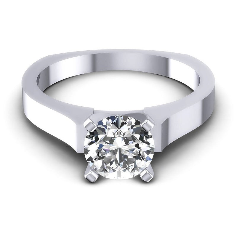 Round Diamonds 0.35CT Solitaire Ring in 14KT Yellow Gold