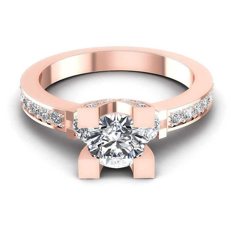 Round Diamonds 1.40CT Three Stone Ring in 18KT Yellow Gold