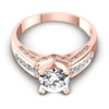 Princess and Round Diamonds 0.80CT Engagement Ring in 18KT Yellow Gold