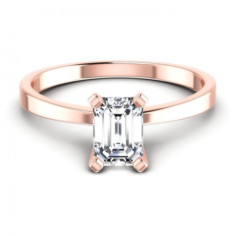 Emerald Diamonds 0.35CT Solitaire Ring in 18KT Yellow Gold