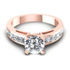 Princess and Round Diamonds 1.55CT Engagement Ring in 18KT Yellow Gold