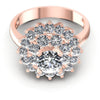 Round Diamonds 1.35CT Halo Ring in 18KT Yellow Gold