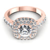 Round Diamonds 1.20CT Halo Ring in 18KT Yellow Gold