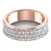 Round Cut Diamonds Eternity Ring in 18KT Yellow Gold