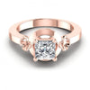 Princess Cut Diamonds Solitaire Ring in 18KT Yellow Gold