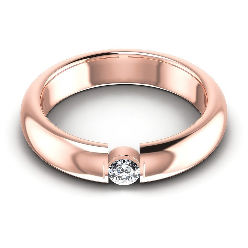 Round Cut Diamonds Mens Ring in 18KT Yellow Gold