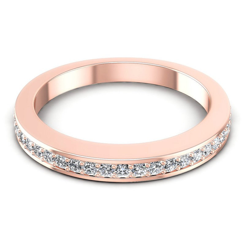 Round Diamonds 0.30CT Diamonds Wedding Band in 18KT Yellow Gold