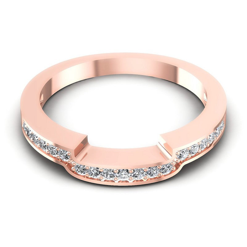 Round Diamonds 0.20CT Diamonds Wedding Band in 18KT Yellow Gold