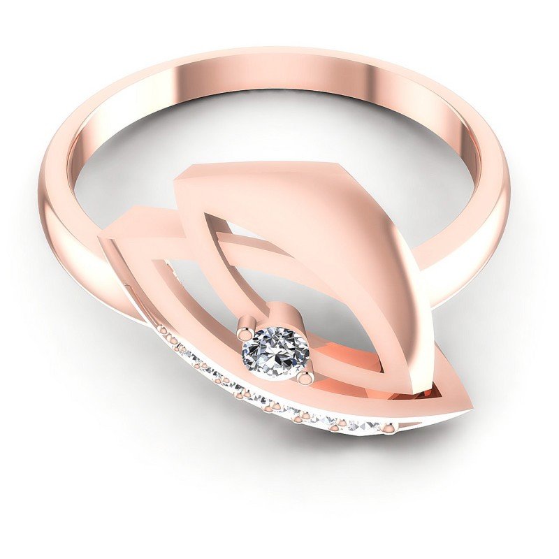 Round Diamonds 0.25CT Fashion Ring in 18KT Yellow Gold