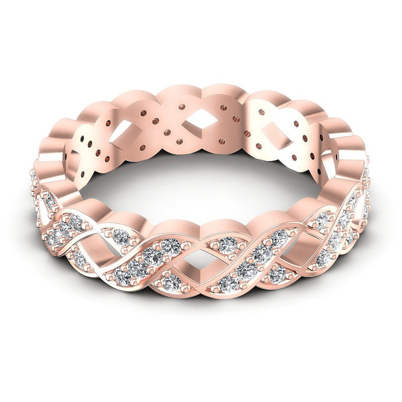 Round Diamonds 0.45CT Eternity Ring in 18KT Yellow Gold