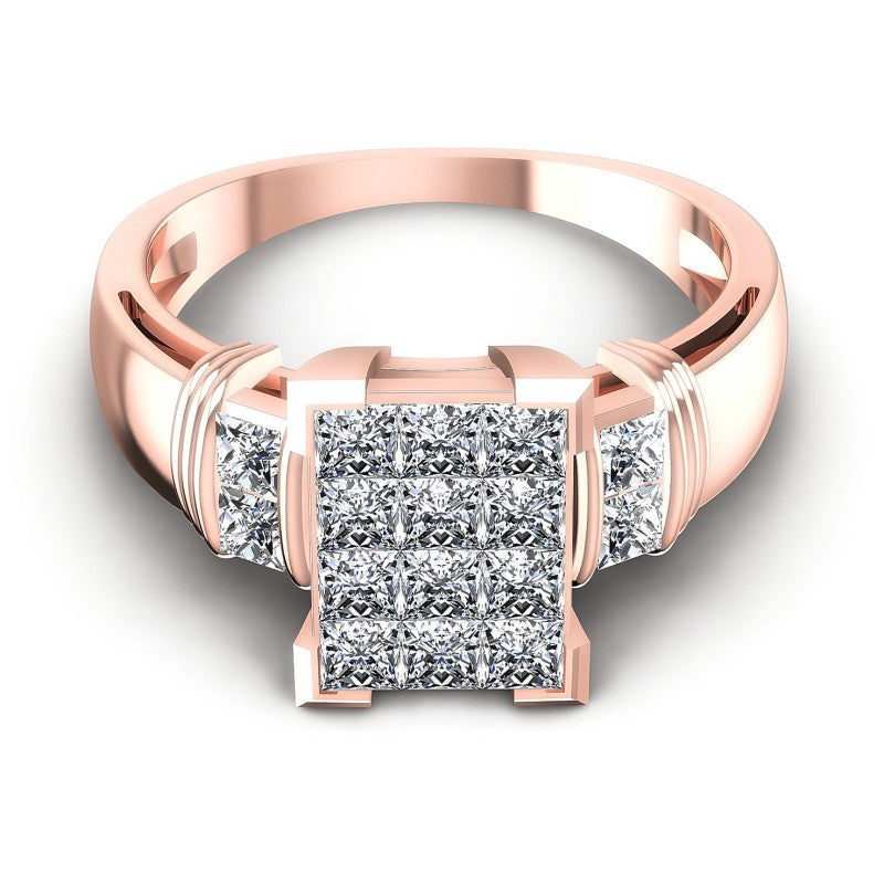 Princess Diamonds 1.05CT Fashion Ring in 18KT Yellow Gold