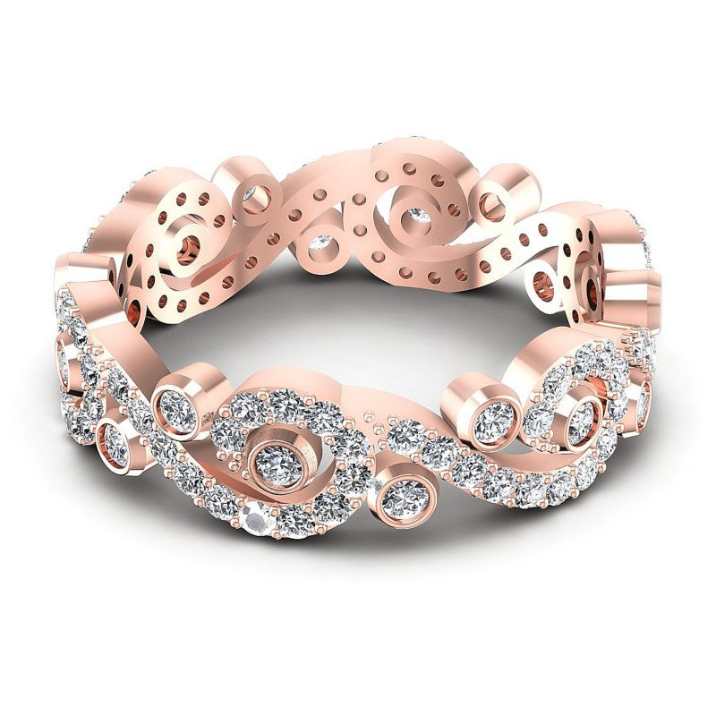 Round Diamonds 0.80CT Eternity Ring in 18KT Yellow Gold