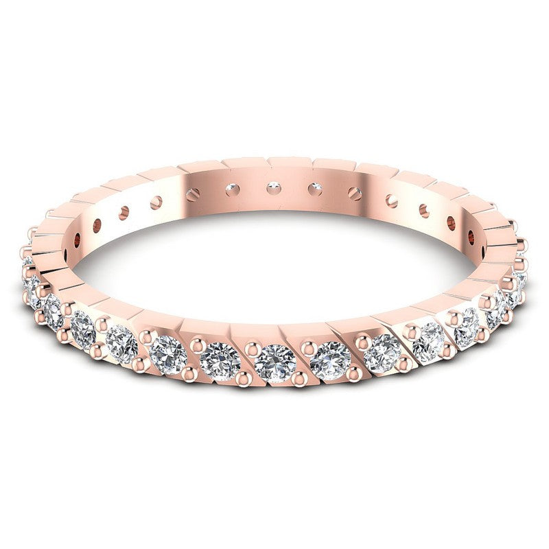 Round Diamonds 0.40CT Eternity Ring in 18KT Yellow Gold